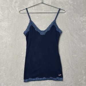 Vintage Hollister Cami Top Size M Elena Bella Swan Lace Y2K Fitted Coquette READ